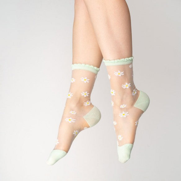 Coucou Suzette Flower Power Sheer Socks